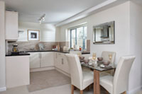kitchen with dining table